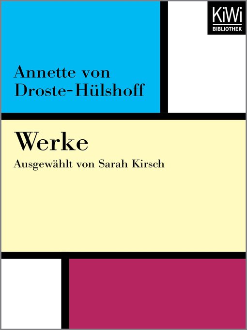 Title details for Werke by Annette von Droste-Hülshoff - Available